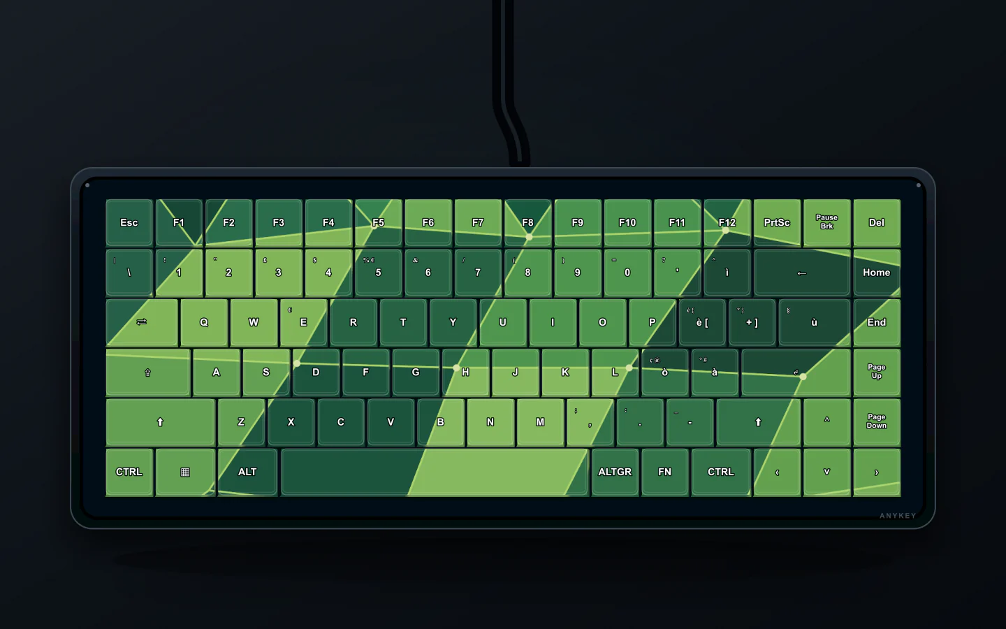 Anteprima del tema Emerald Facets